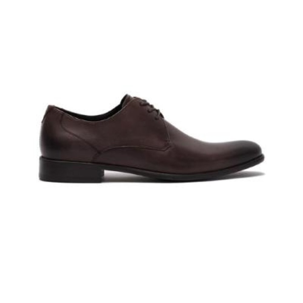 SOLD John Varvatos Star USA Brown Leather Derby - Picture 3 of 10